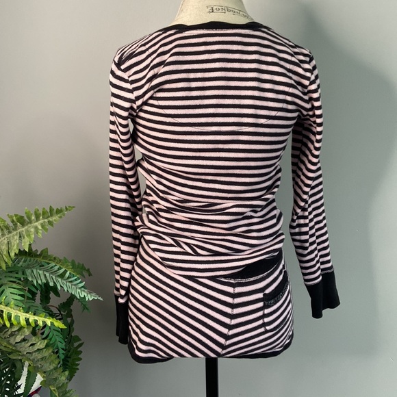 Victoria’s Secret SP Black Pink Sparkly Two Piece Short Set Thermal Lightweight - Picture 5 of 12